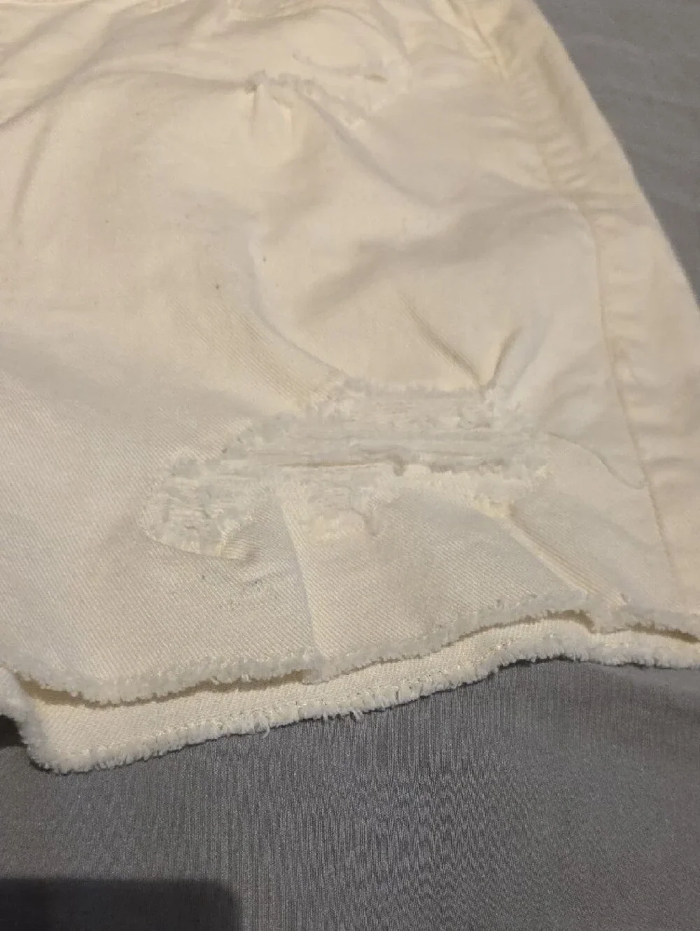 Venezia Distressed Denim Shorts NWT